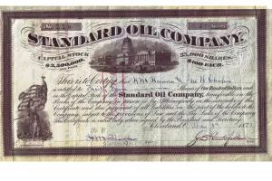 Acciones en papel de la Standard Oil Company
