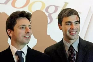 Los fundadores de Google: Larry Page y Sergei Brin